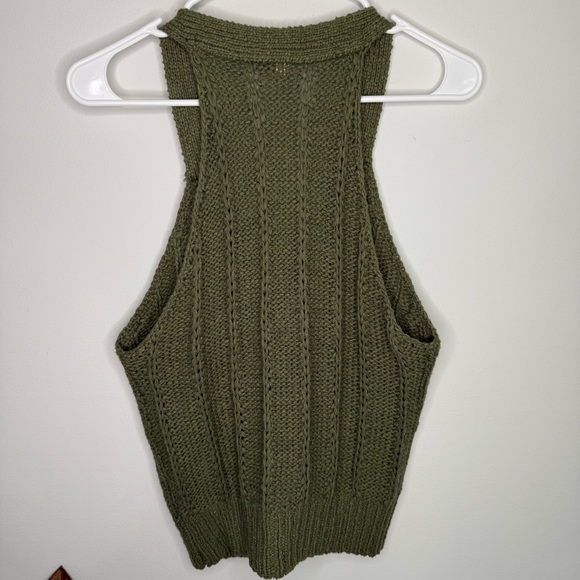 A9 Anthropologie Pilcro Olive Sweater Tank - Picture 5 of 5